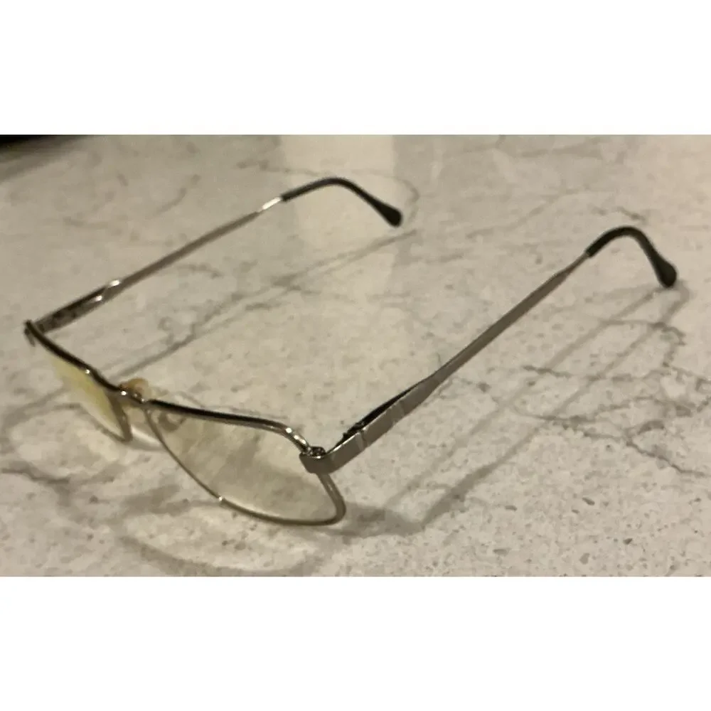 Luxottica SCOTT NATURAL Eyeglass Frames Silver Metal Rectangular Full Rim 53-18